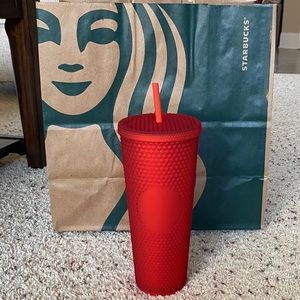 Starbucks Matte Red Studded Cold Tumbler